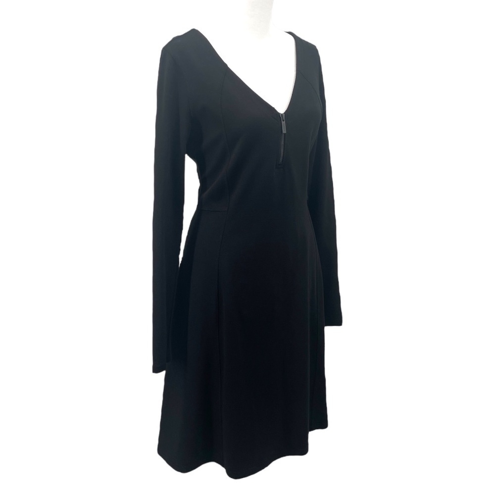 Athleta Whereupon Fit and Flare Ponte Dress, Black, Size S